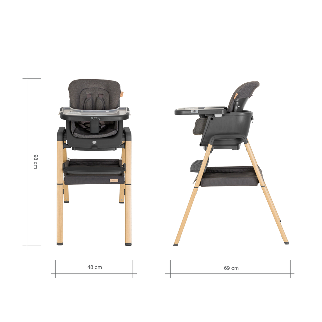 Tutti Bambini Nova Highchair | Grey Oak