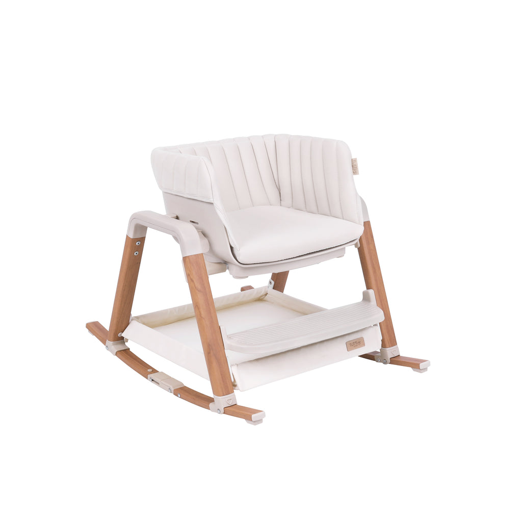 Tutti Bambini Nova Highchair | Scandinavian Ecru & Walnut