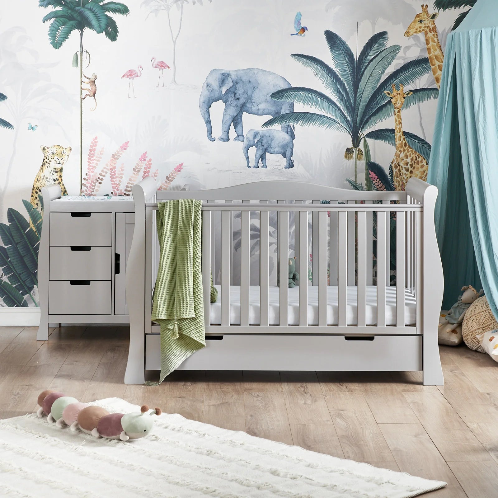 Obaby Stamford Luxe Piece Room Set Warm Grey