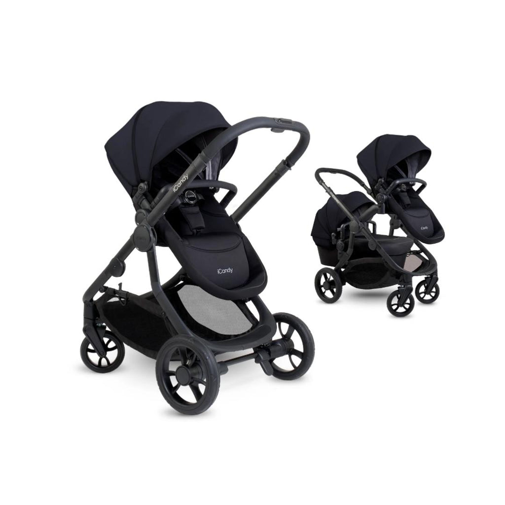 iCandy Orange 4 Pushchair & Maxi Cosi Pebble 360 Pro Bundle | Black Edition