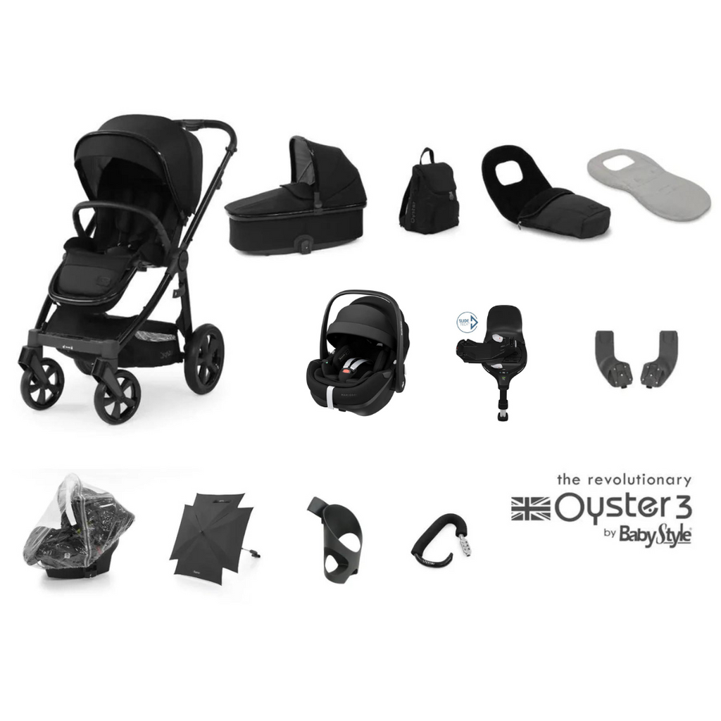 BabyStyle Oyster 3 Special Edition Pebble 360 Pro Ultimate Bundle - Onyx