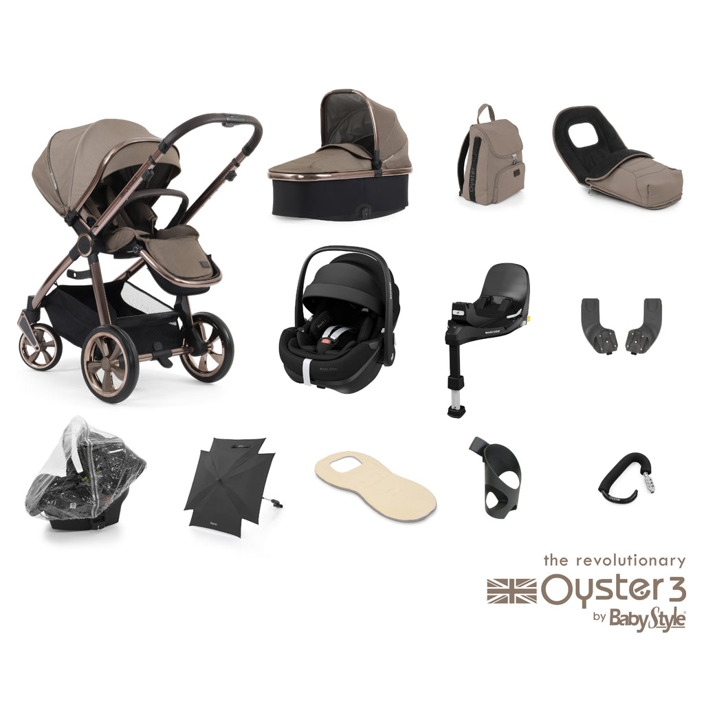BabyStyle Oyster 3 Pebble 360 Pro Ultimate Bundle - Mink