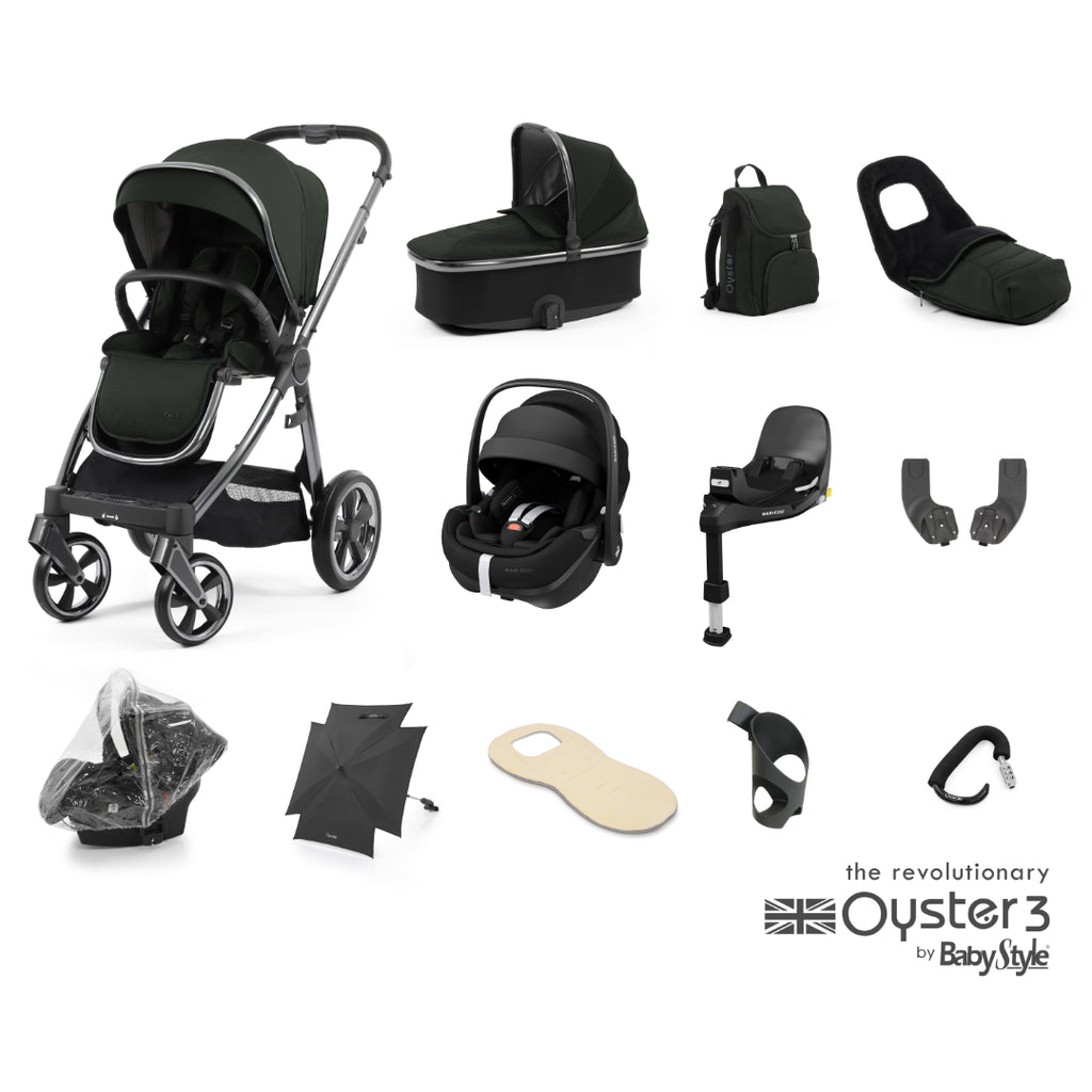 BabyStyle Oyster 3 Pebble 360 Pro Ultimate Bundle - Black Olive