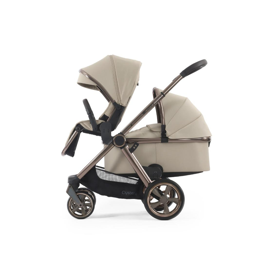 Oyster 4 Pushchair Double | Buttermilk