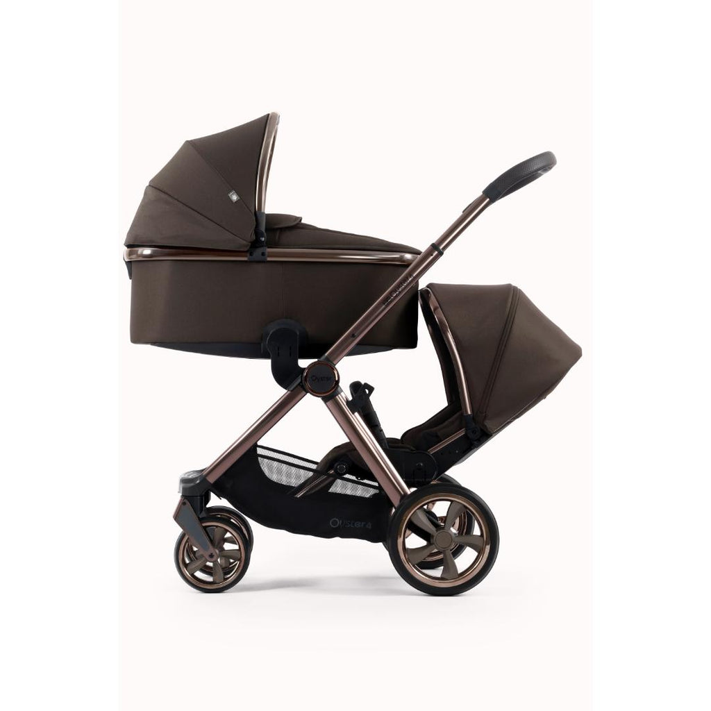 Oyster 4 Pushchair Double | Chocolate Velvet