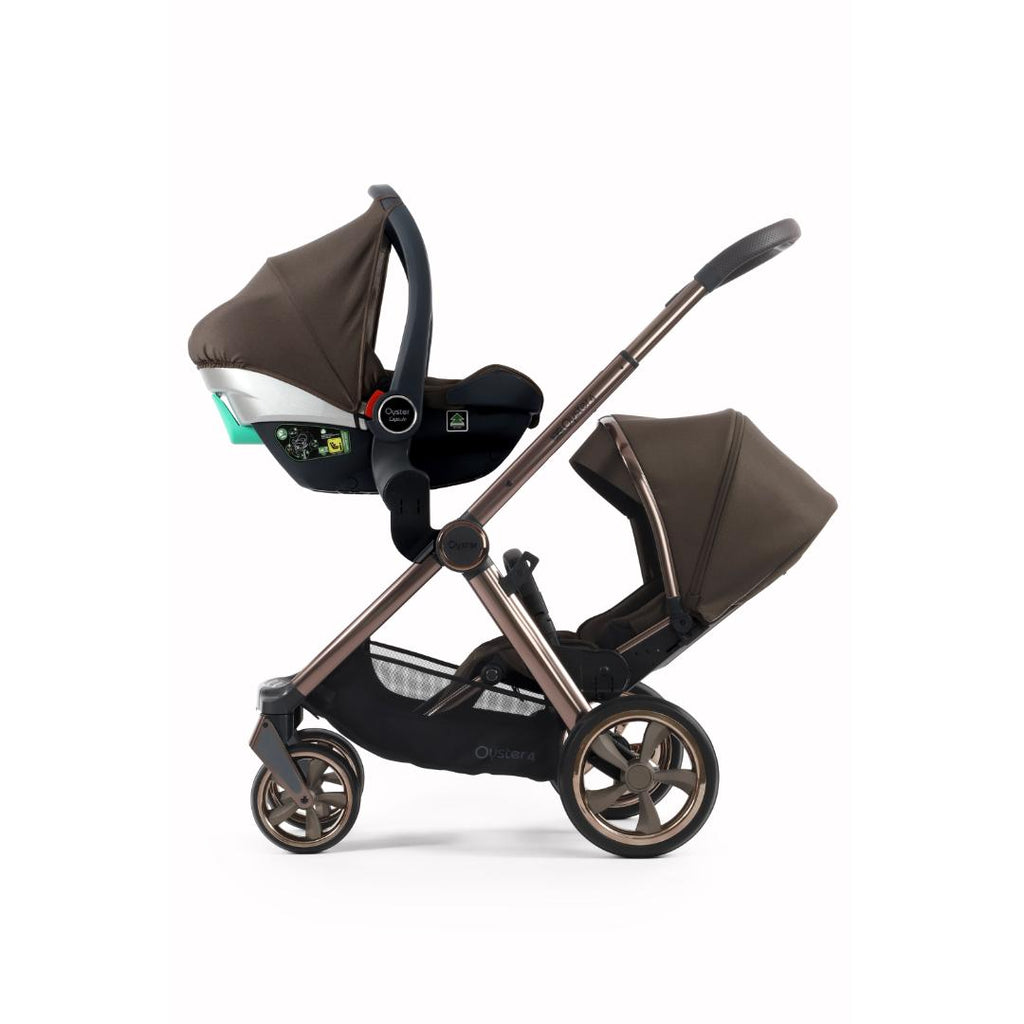 Oyster 4 Pushchair Double | Chocolate Velvet
