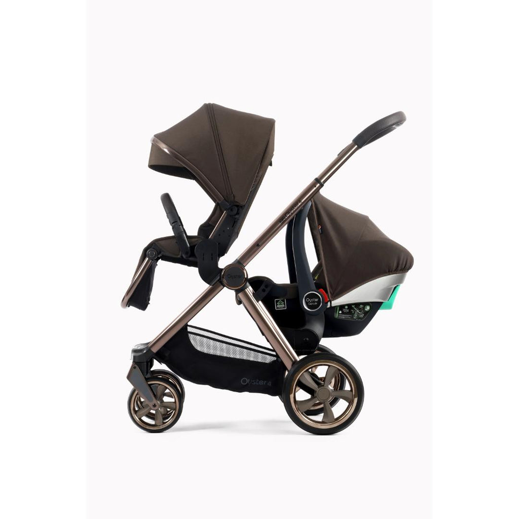 Oyster 4 Pushchair Double | Chocolate Velvet