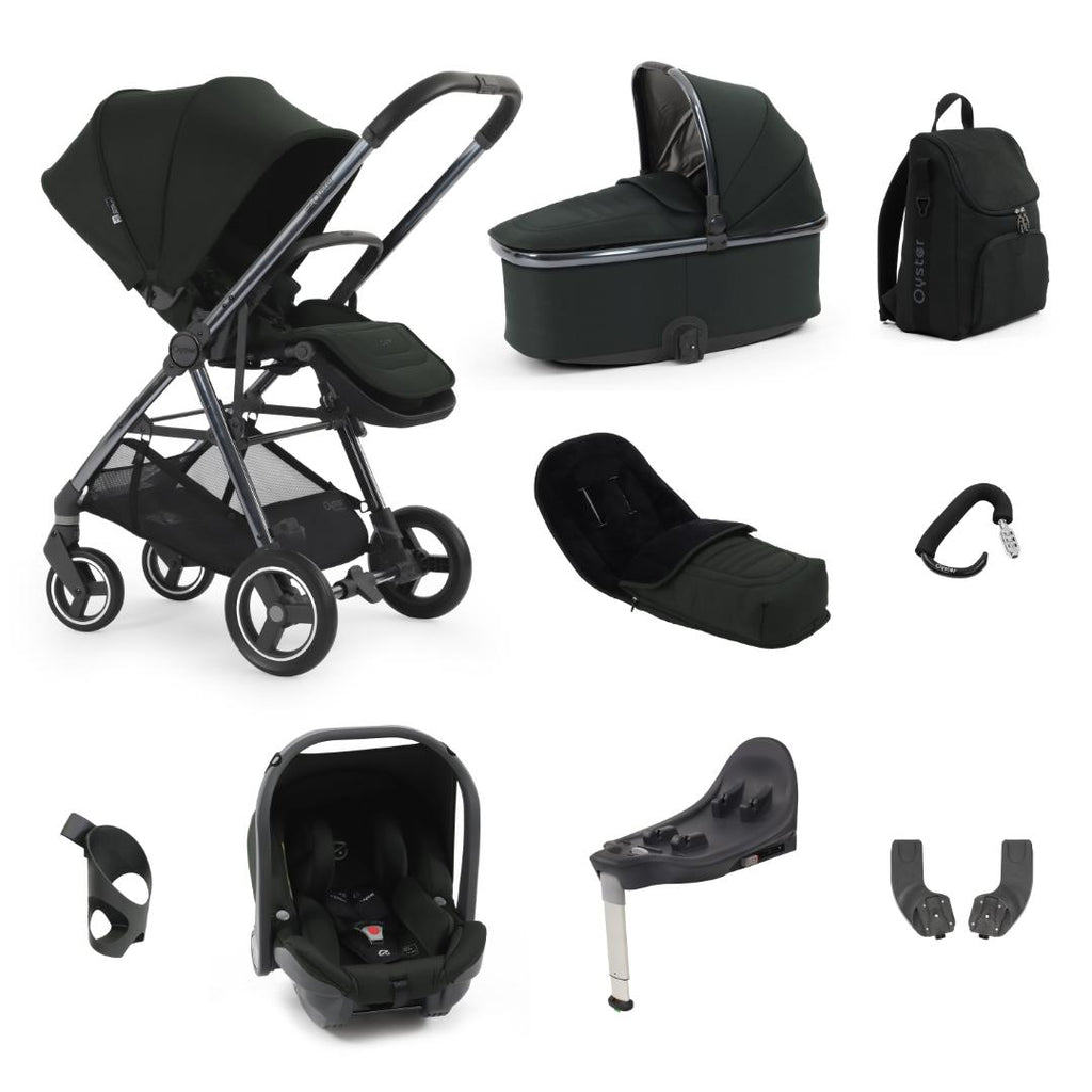 Oyster Gravity+ Stroller 9 Piece Bundle | Black Olive