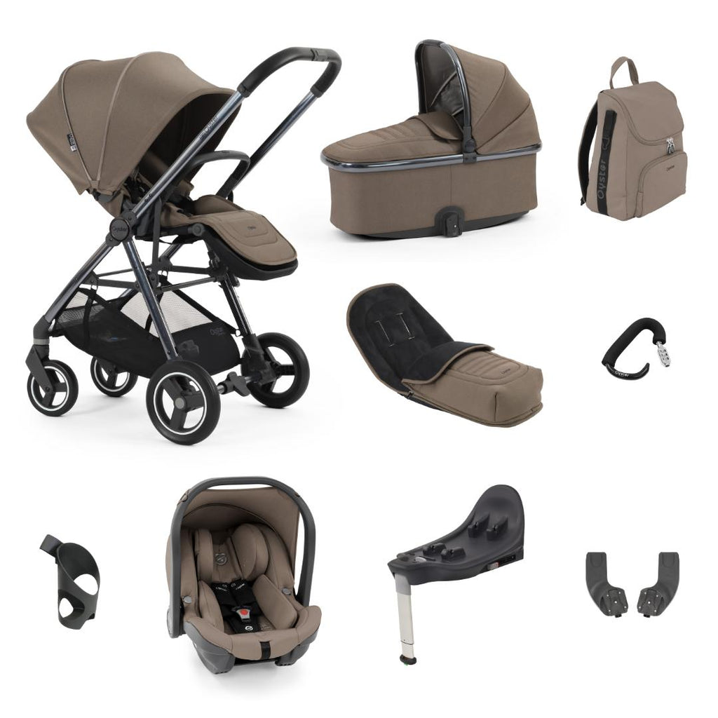 Oyster Gravity+ Stroller 9 Piece Bundle | Mink