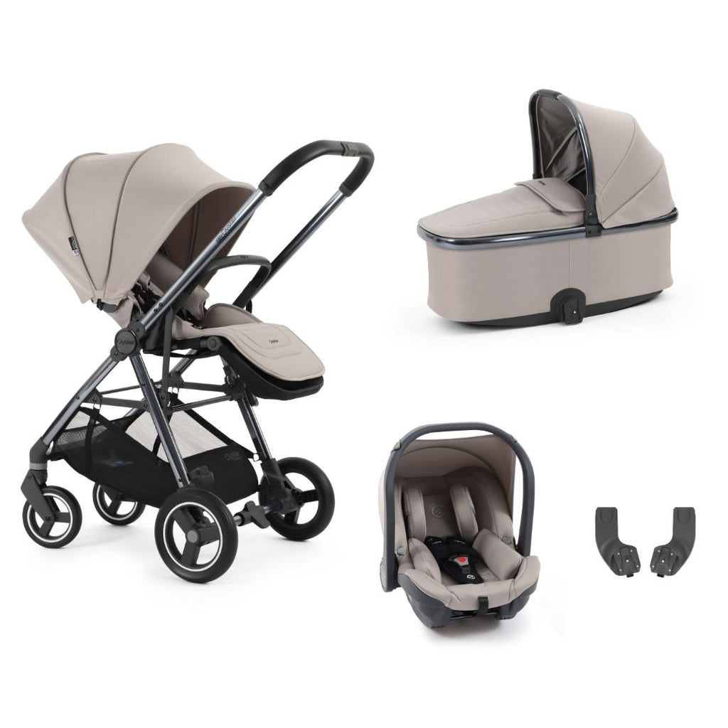 Oyster Gravity+ Stroller 4 Piece Bundle | Stone