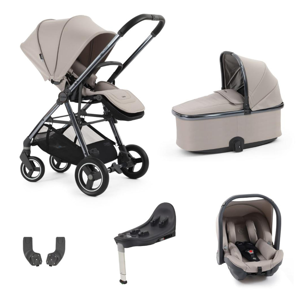 Oyster Gravity+ Stroller 5 Piece Bundle | Stone