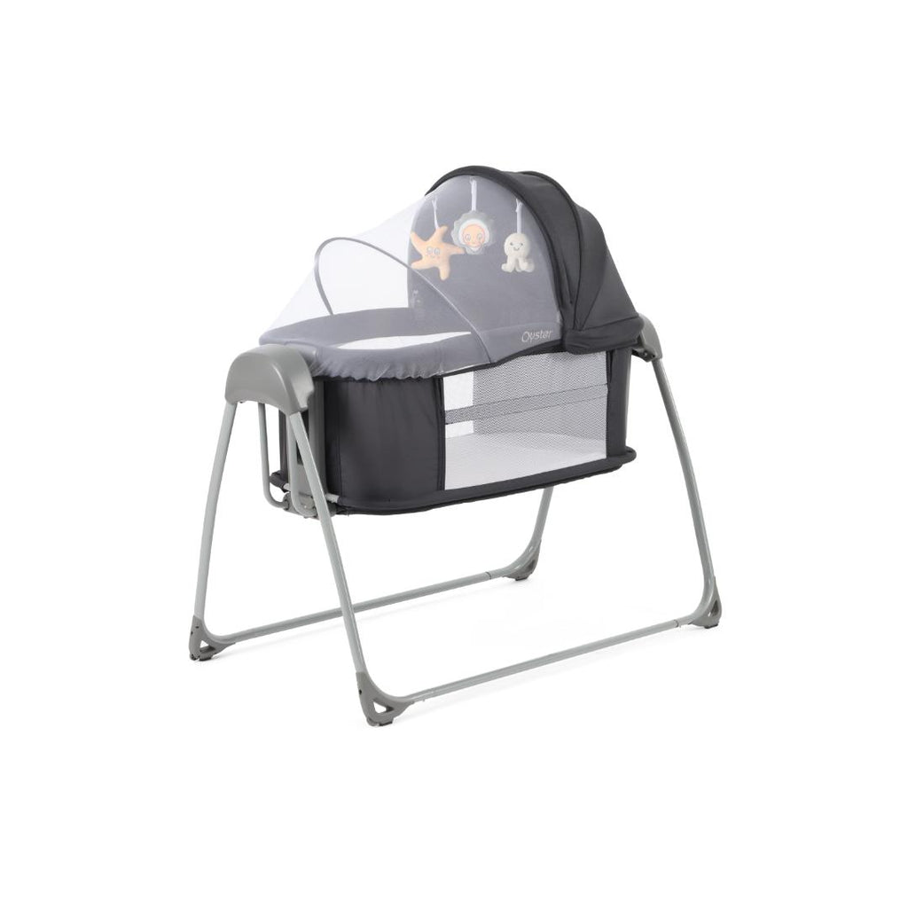 Oyster Swinging Crib - Carbonite