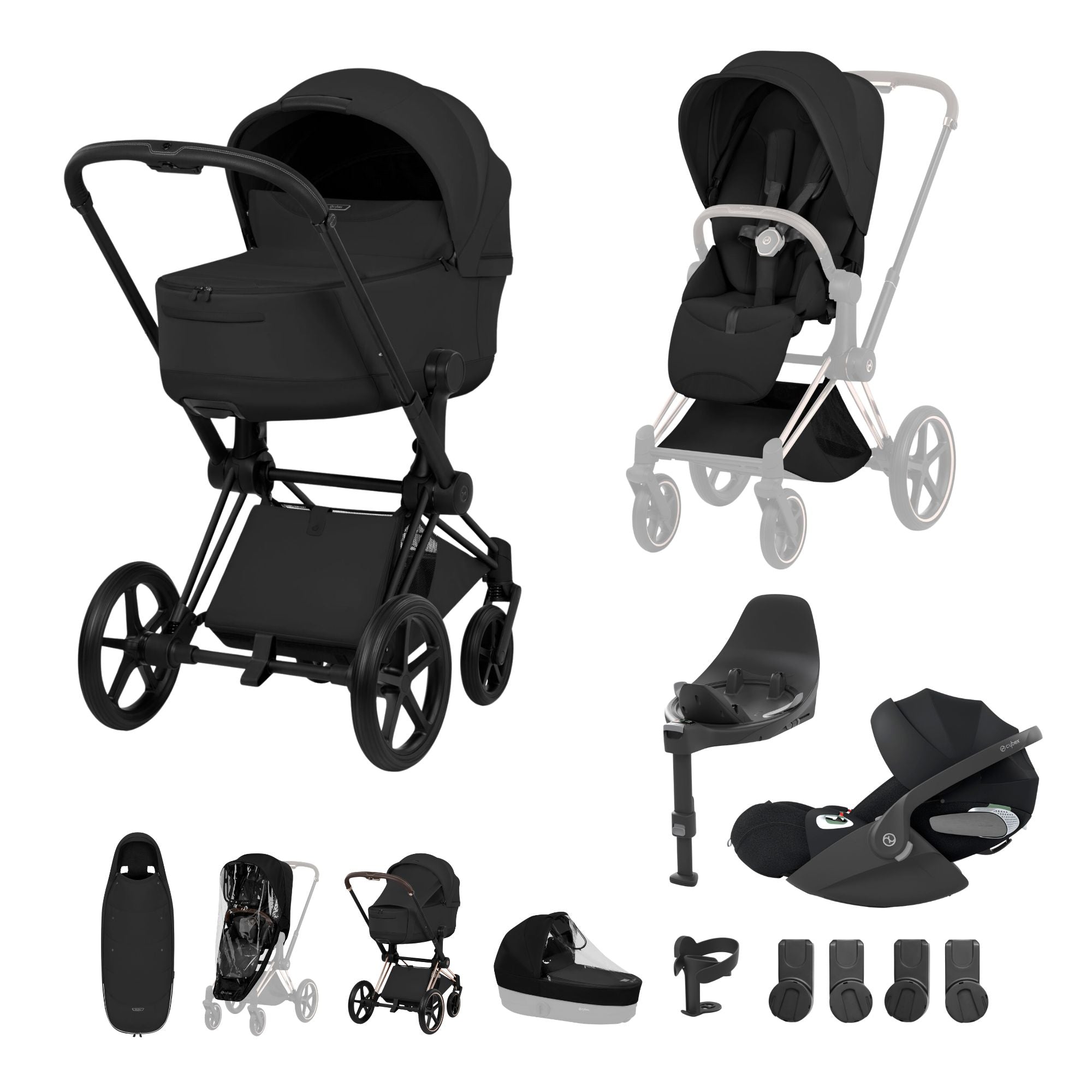 deep black cybex Cybex Priam Style Ultimate Accessory Bundle 2026