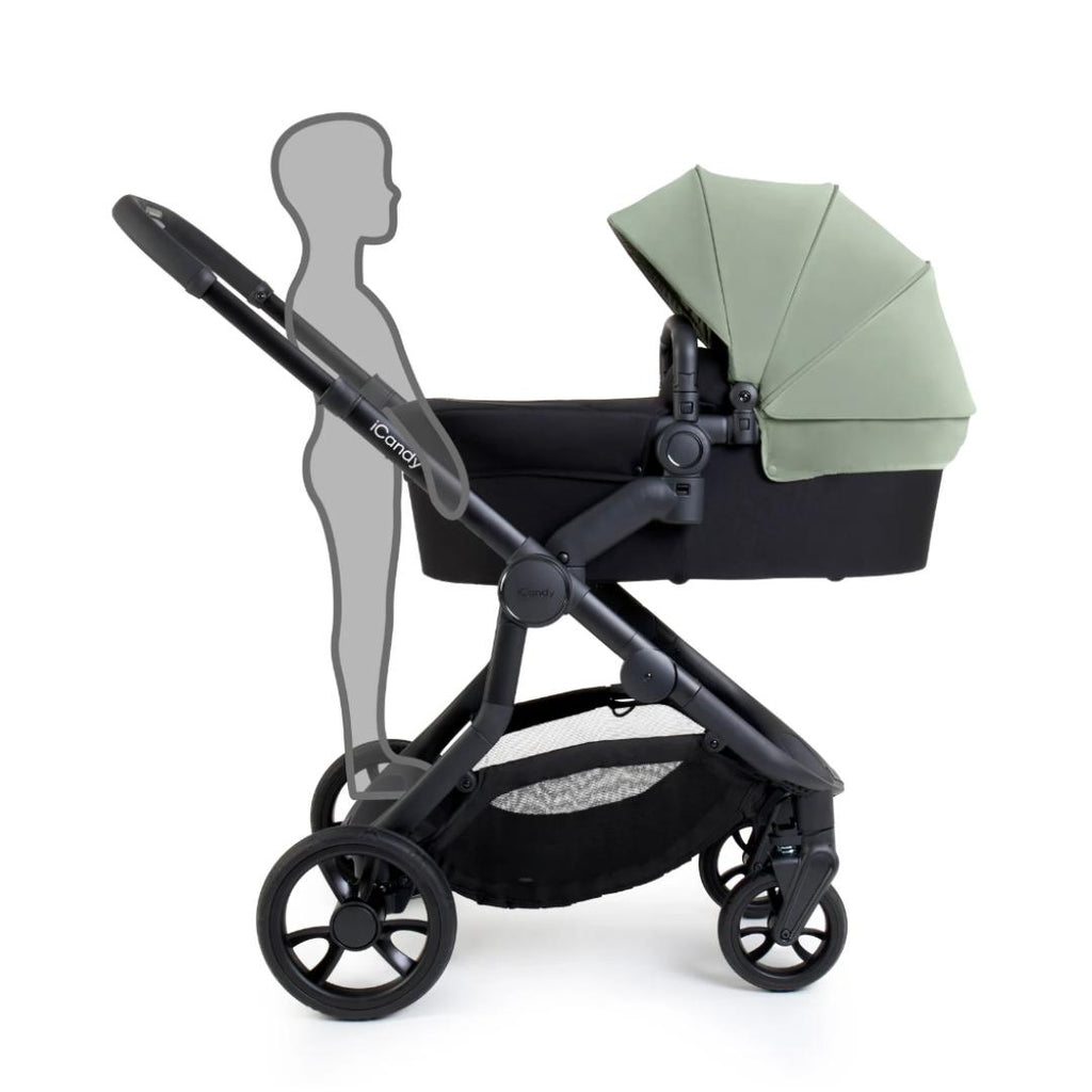 iCandy Orange 4 Pushchair & Cybex Cloud T Bundle | Pistachio on Black