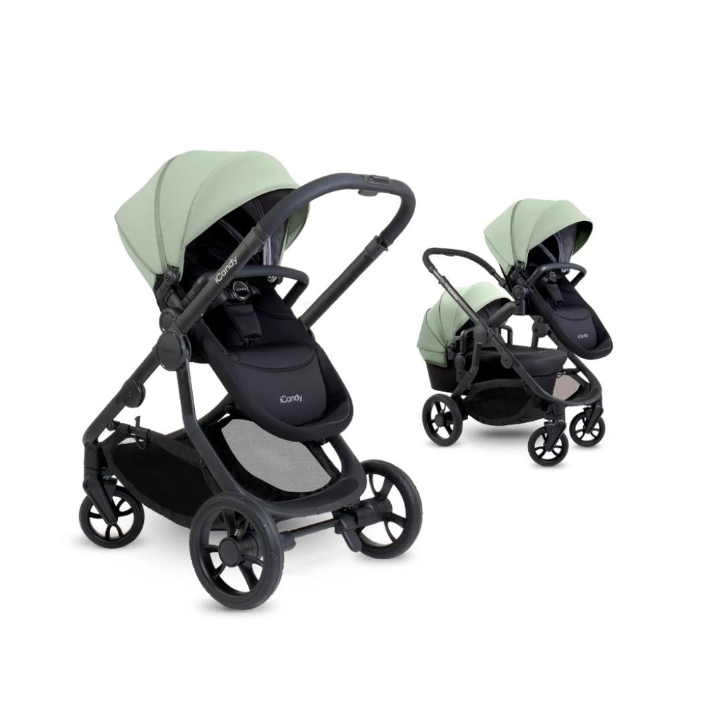 iCandy Orange 4 Pushchair & Maxi Cosi Pebble 360 Pro Bundle | Pistachio on Black