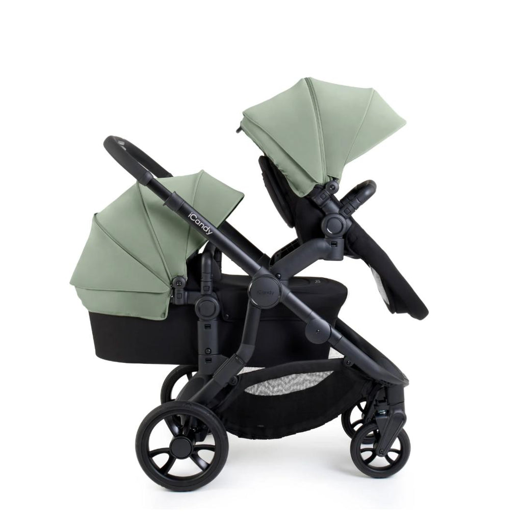 iCandy Orange 4 Pushchair Travel System | Pistachio on Black