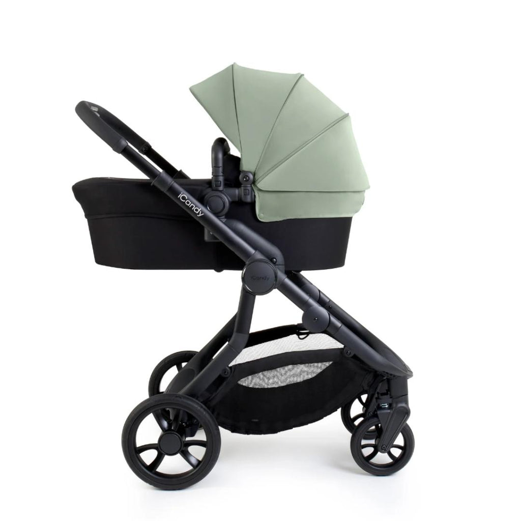 iCandy Orange 4 Pushchair & Cybex Cloud T Bundle | Pistachio on Black