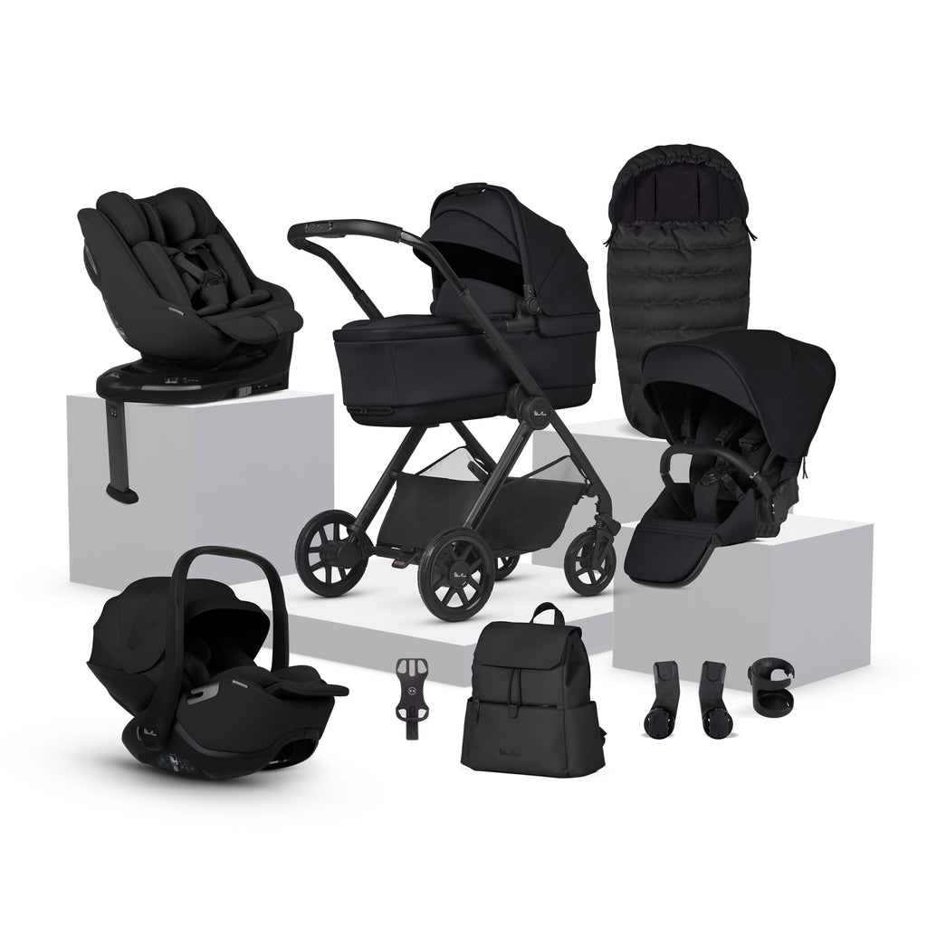 Silver Cross Reef 2 Ultimate 360 Family Car Seat Bundle | Space