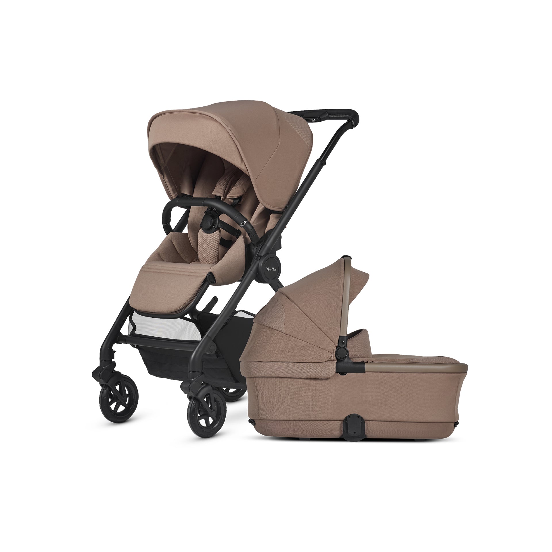 Silver Cross Dune Pushchair First Bed Carrycot Mocha