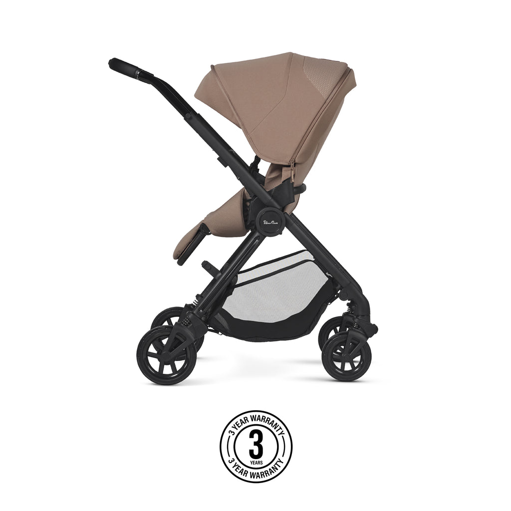 Silver Cross Dune 2 Pushchair & First Bed Carrycot | Mocha