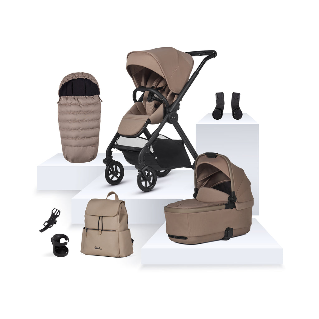 Silver Cross Reef 2 Pushchair & Accessory Bundle | Mocha