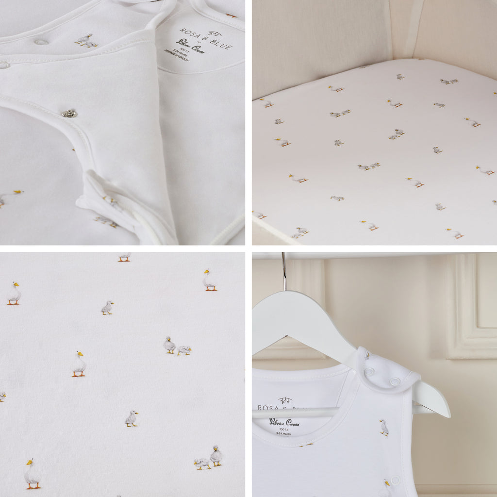 Silver Cross x Rosa and Blue New Arrival Bedding Set | Duck Print