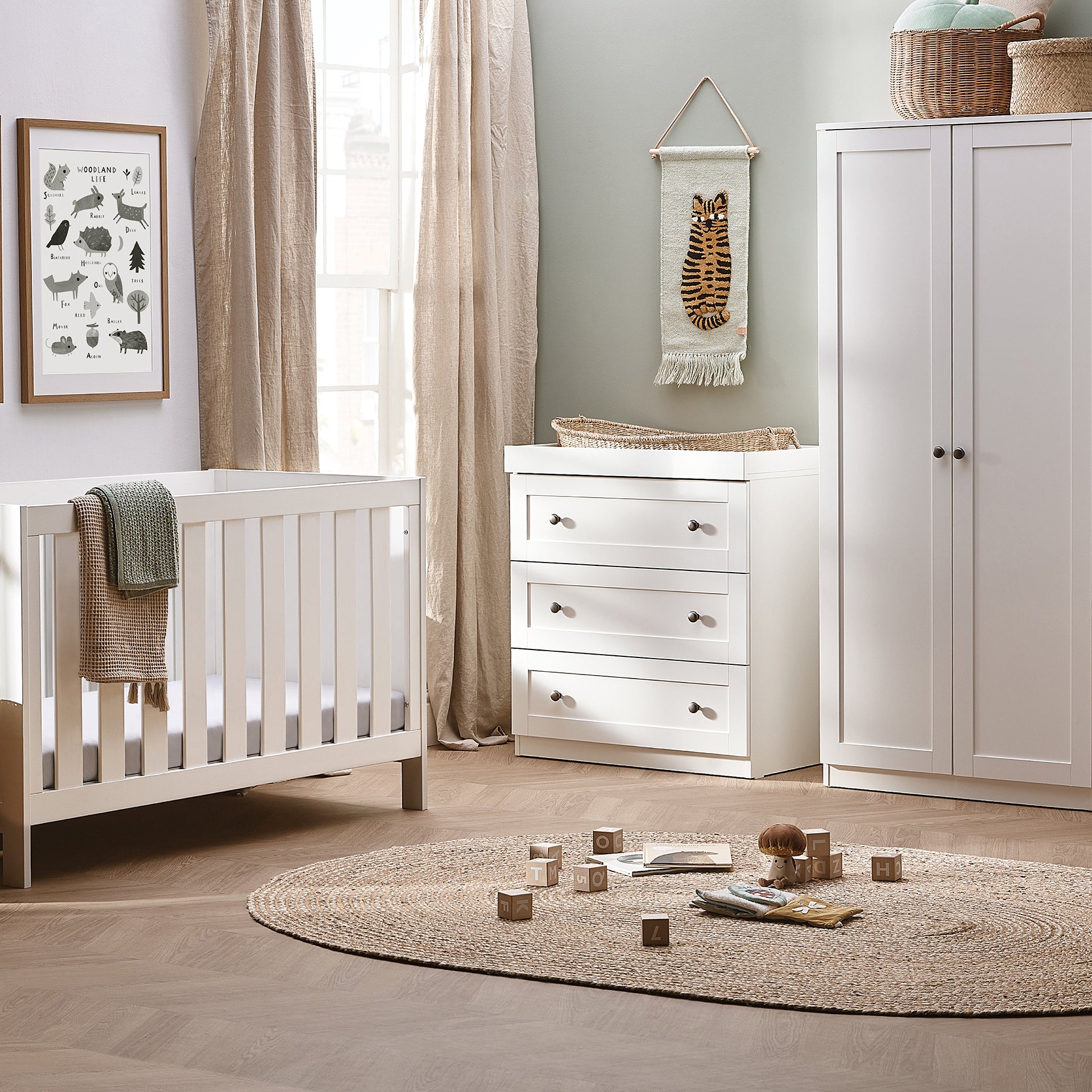 Silver Cross Bromley Piece Nursery Set White - Main Image