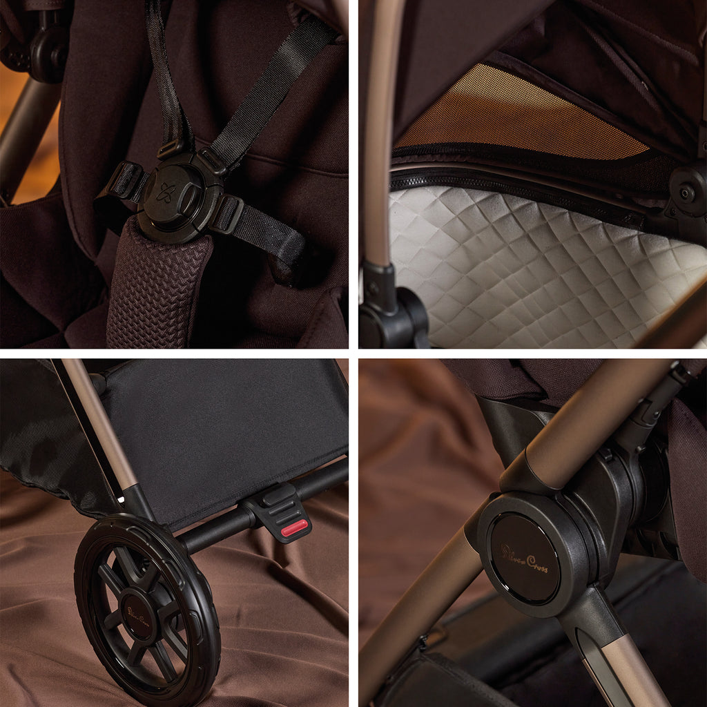 Silver Cross Special Edition Reef 2 Pushchair & Maxi-Cosi Pebble 360 Pro Bundle | Ganache