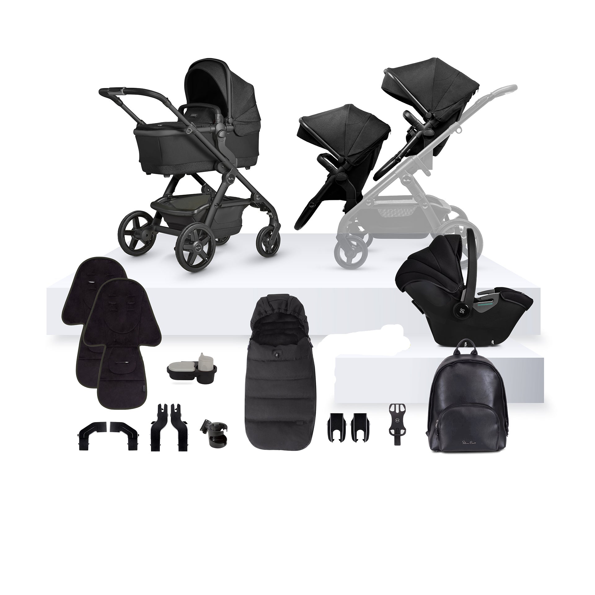 Tide Black Silver Cross Travel System Silver Cross In Prams Silver