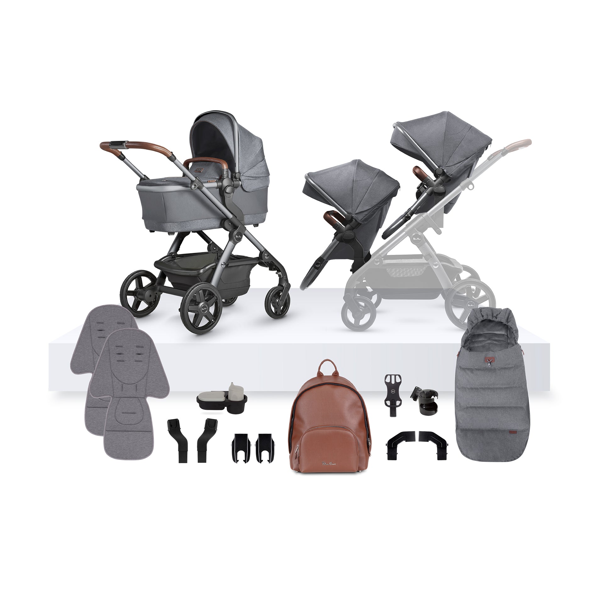 Car Seat Bambino Traveller Stroller Silver Cross Wave Growing