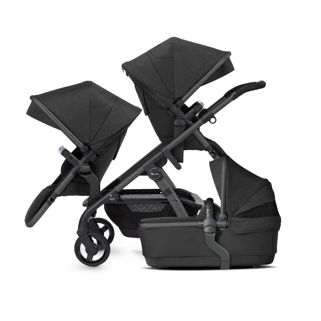 Silver Cross Wave 3 Single to Double Travel System Ultimate Bundle 2024 | Onyx