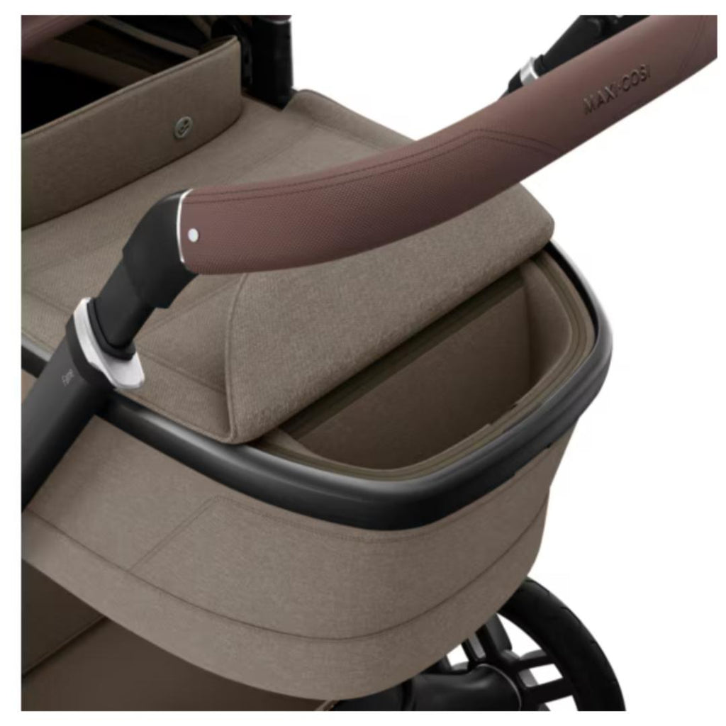 Maxi-Cosi Fame Pushchair & Carrycot - Twillic Truffle | Black