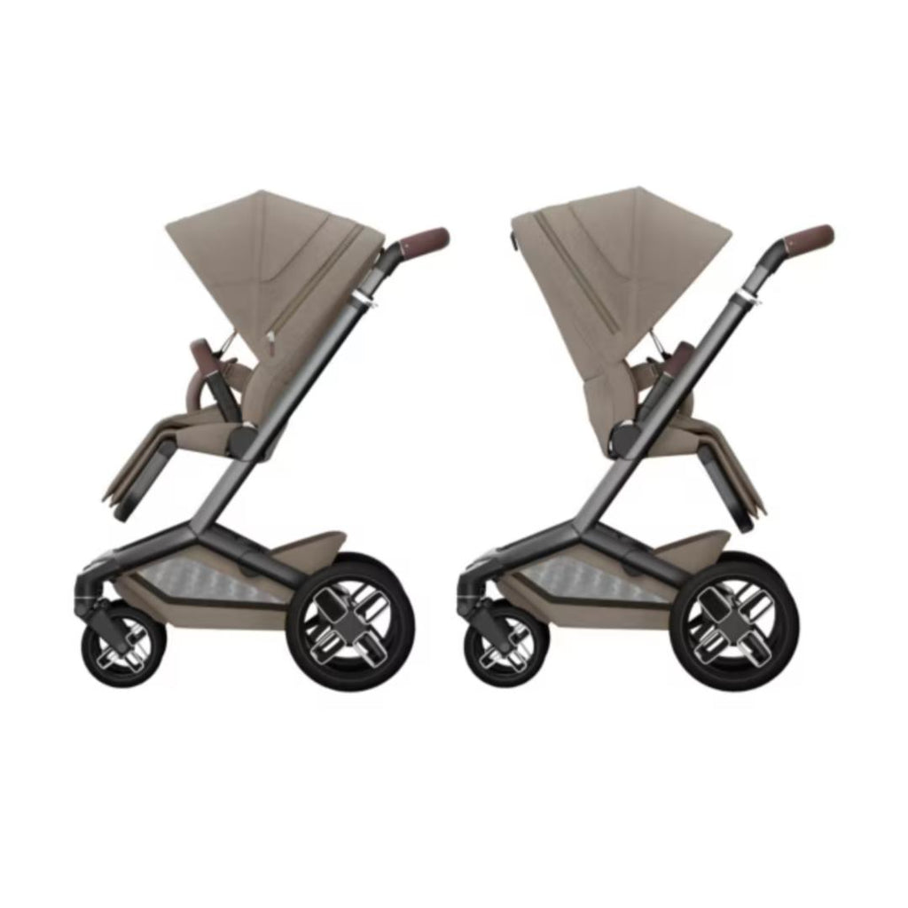 Maxi-Cosi Fame Pushchair & Carrycot - Twillic Truffle | Black