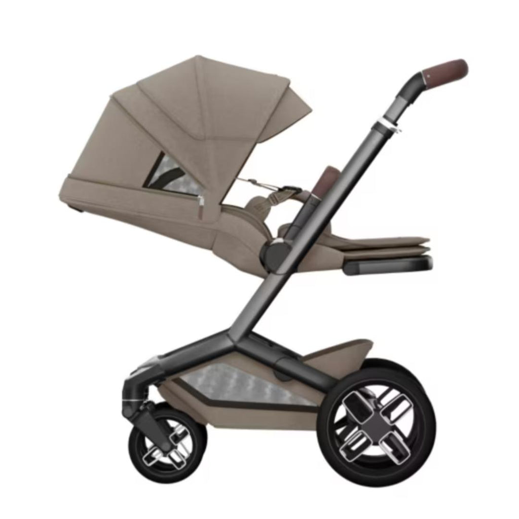 Maxi-Cosi Fame Pushchair & Carrycot - Twillic Truffle | Black