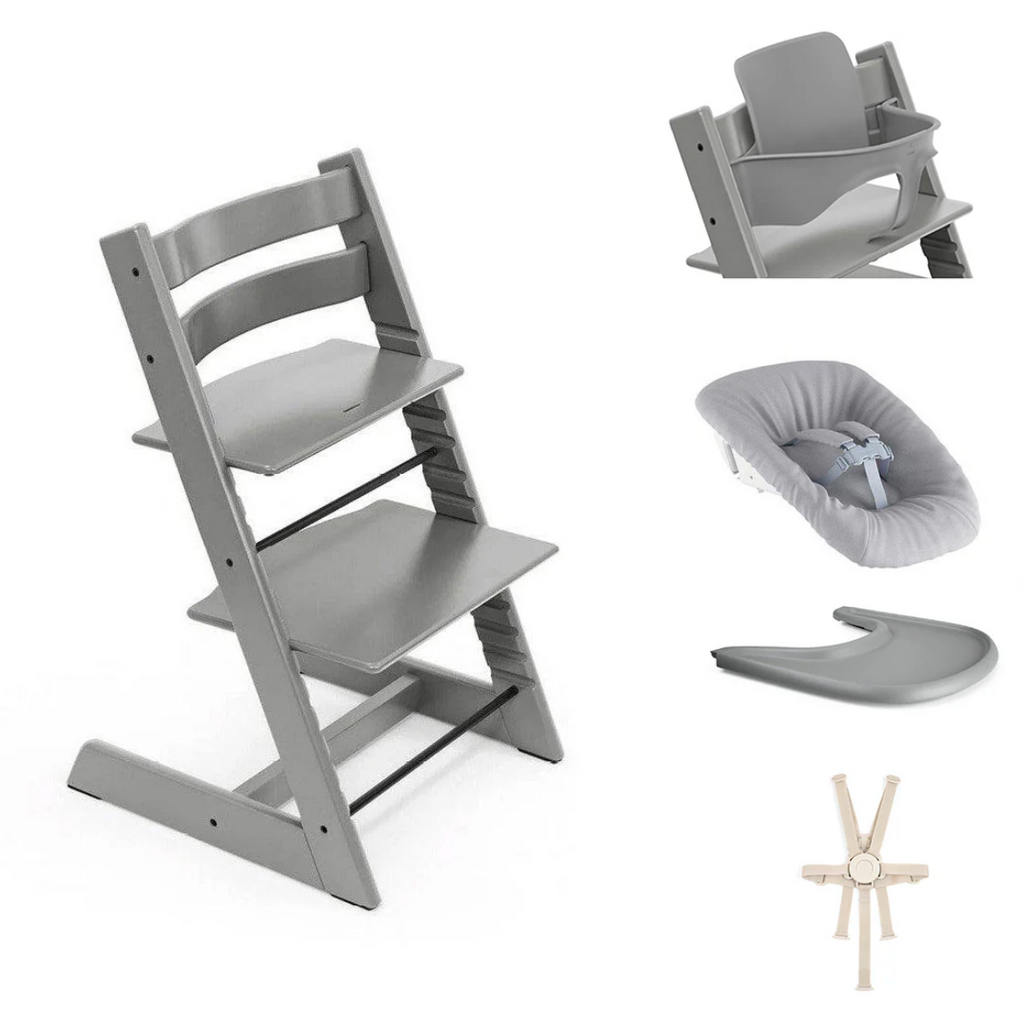 Stokke Tripp Trapp Highchair Ultimate Bundle | Storm Grey