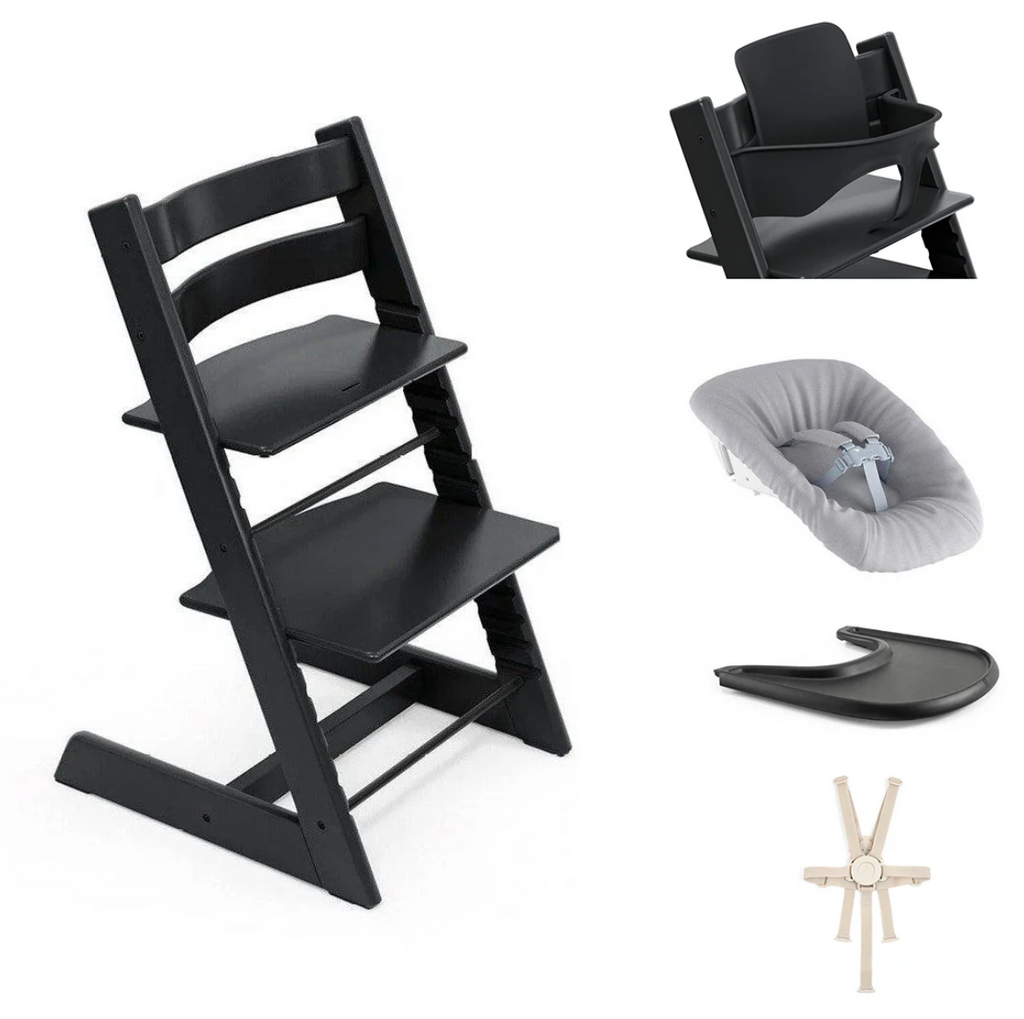 Stokke Tripp Trapp Highchair Ultimate Bundle | Black