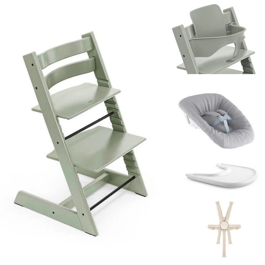 Stokke Tripp Trapp Highchair Ultimate Bundle | Glacier Green