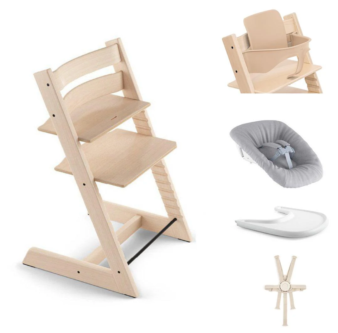 STOKKE TRIPP TRAPP No.4 ナチュラル Stokke Tripp Trapp Highchair Ultimate Bundle | Natural