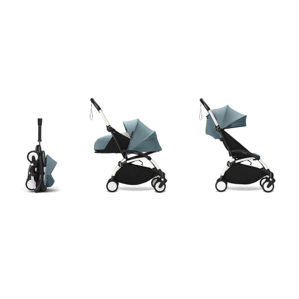 Stokke YOYO³ Stroller from Newborn to Toddler | Aqua