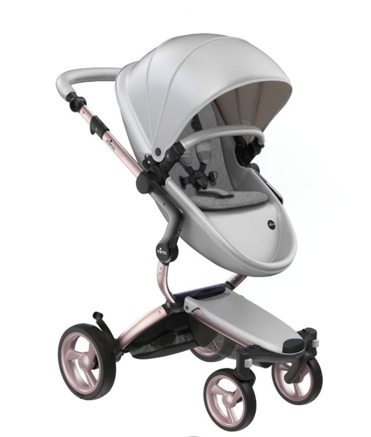 Mima Xari Pushchair | Argento on Rose Gold