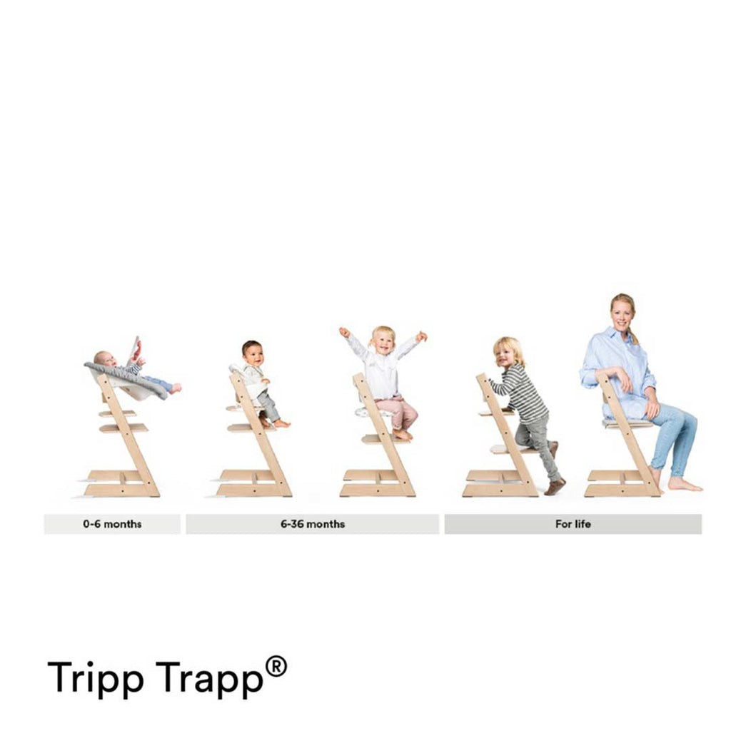 Stokke Tripp Trapp Highchair | Whitewash (Free Baby Set)