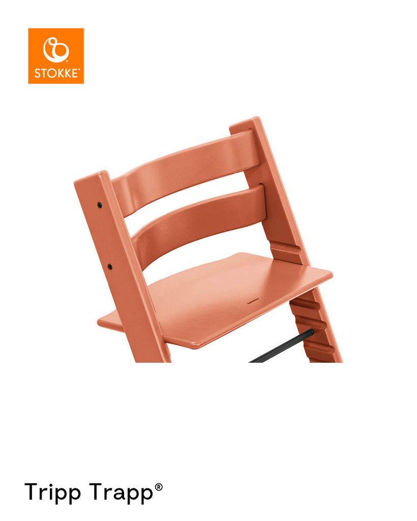 Stokke Tripp Trapp Highchair | Terracotta (Free Baby Set)