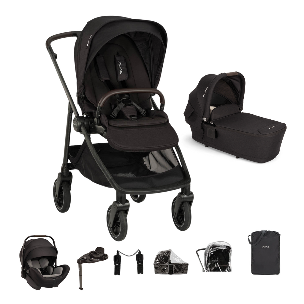 Nuna SWIV Stroller & ARRA Flex Travel System | Caviar