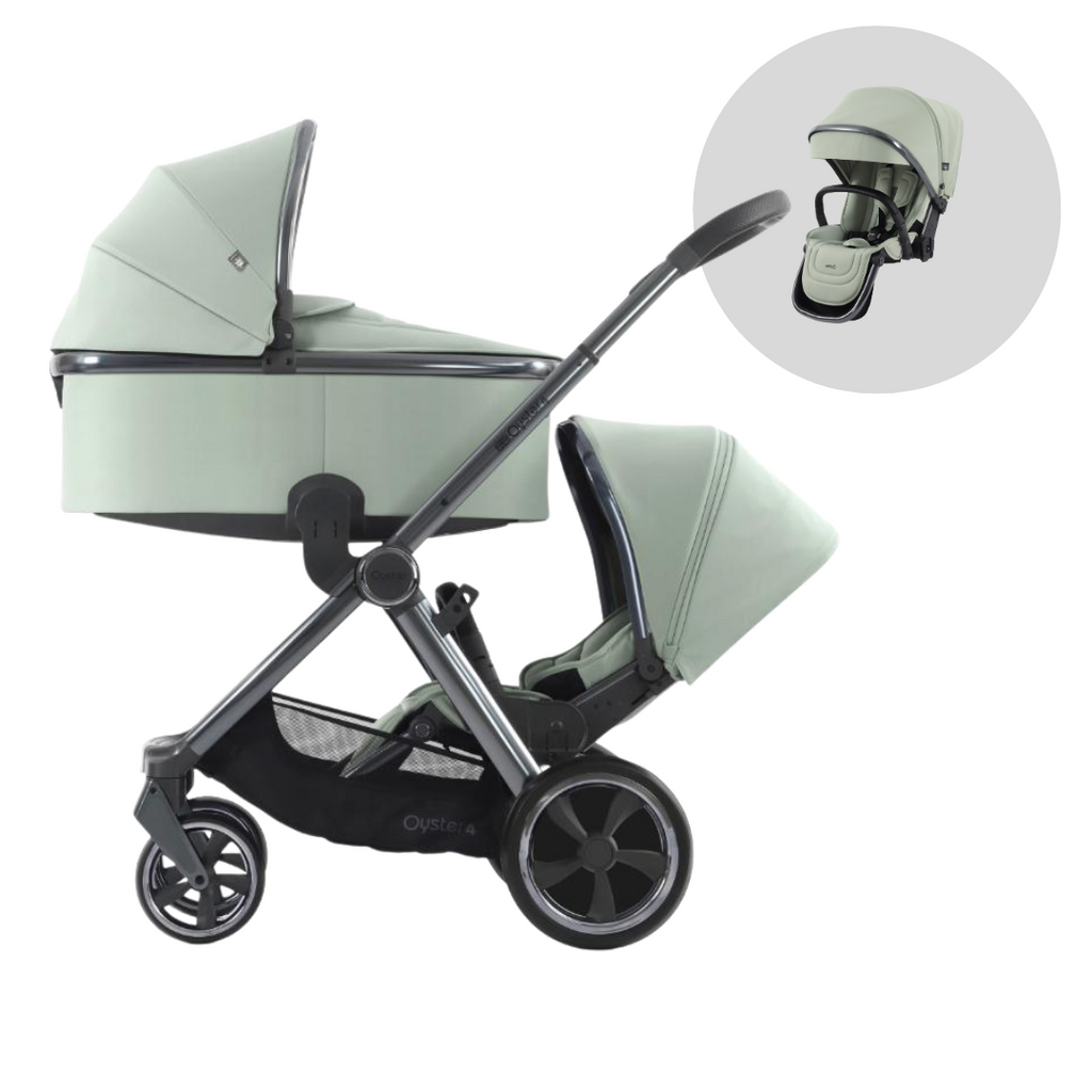Oyster 4 Pushchair Double | Pistachio
