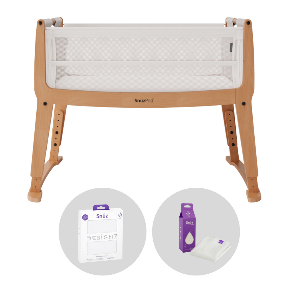 SnuzPod Studio Bedside Crib Bundle | Stockholm