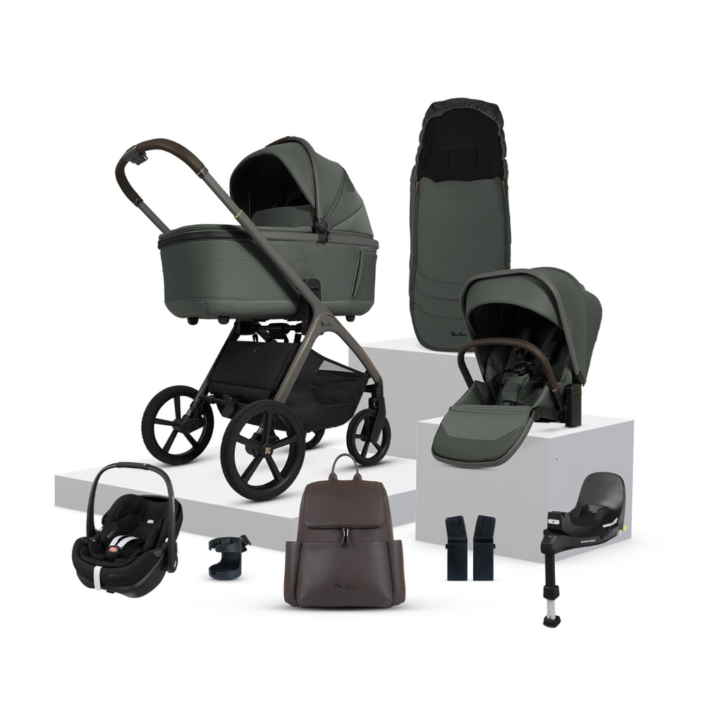 Silver Cross Cove Pushchair Pebble 360 Pro2 Bundle | Pewter - Beautiful Bambino