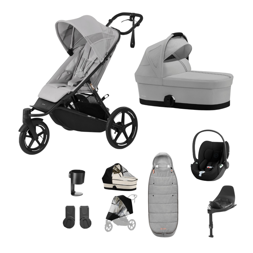 Cybex Avi Spin Stroller & Cloud T Bundle | Fog Grey