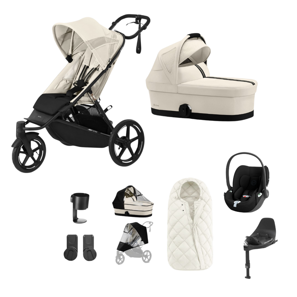 Cybex Avi Spin Stroller & Cloud T Bundle | Seashell Beige