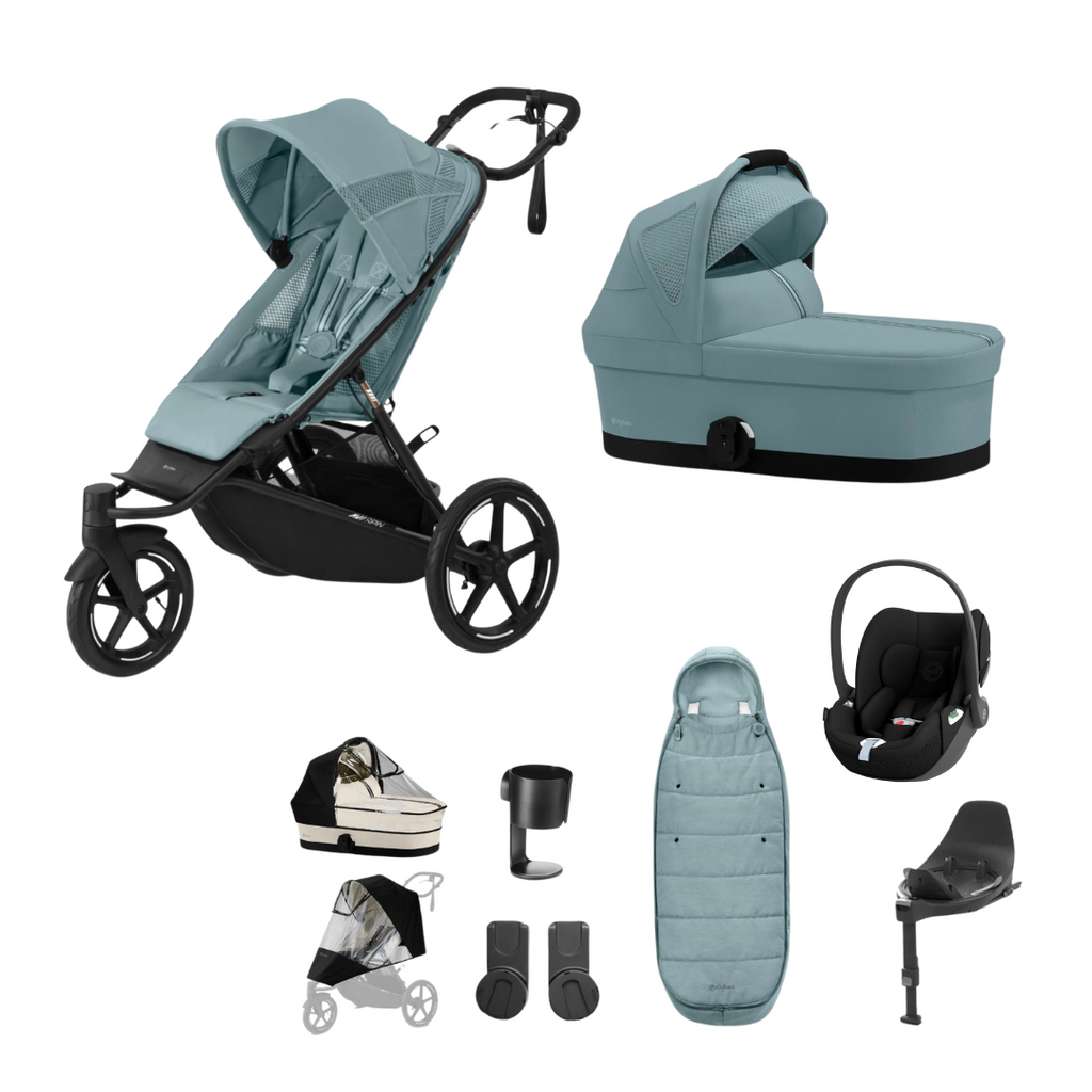 Cybex Avi Spin Stroller & Cloud T Bundle | Stormy Blue