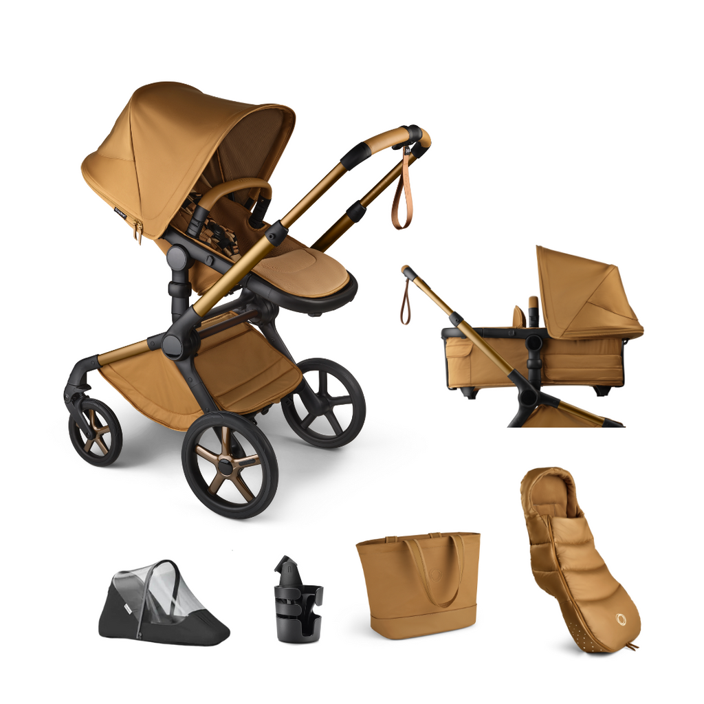 Bugaboo Fox 5 Noir Limited Edition Complete Bundle | Amber Glow